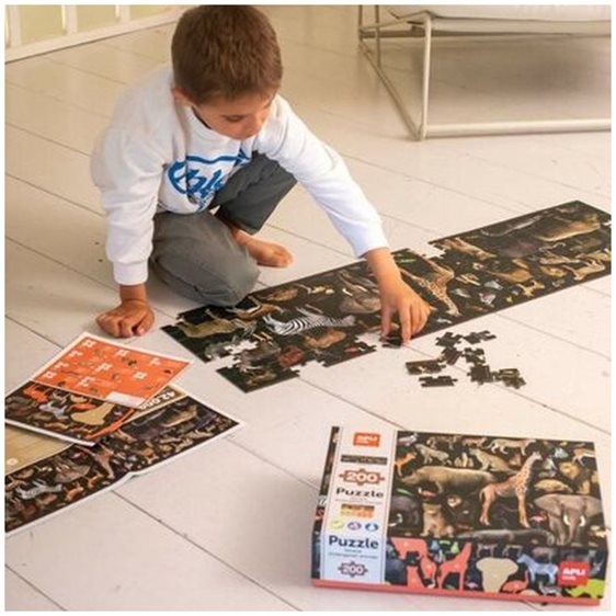 Apli Puzzle Threatened Savanna Animals 200pcs