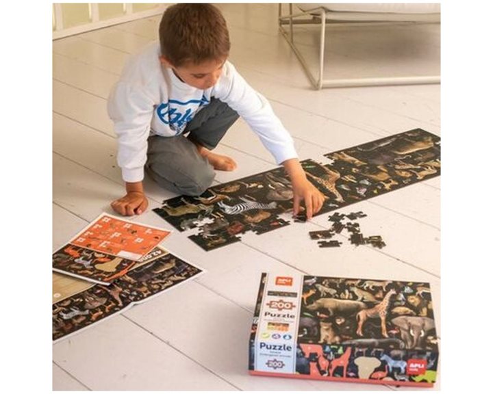 Apli Puzzle Threatened Savanna Animals 200pcs