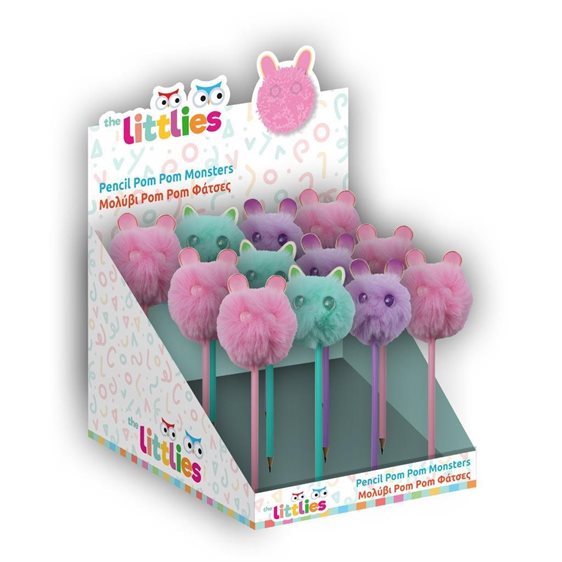 Μολύβι Pom Pom The Littles 3χρ. Φάτσες
