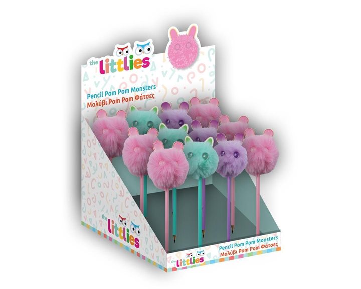 Μολύβι Pom Pom The Littles 3χρ. Φάτσες