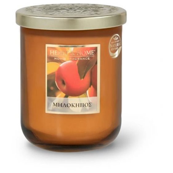 Κερί Αρωματικό Heart & Home Μηλόκηπος 320g