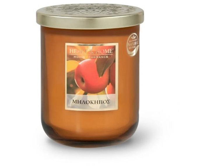 Κερί Αρωματικό Heart & Home Μηλόκηπος 320g