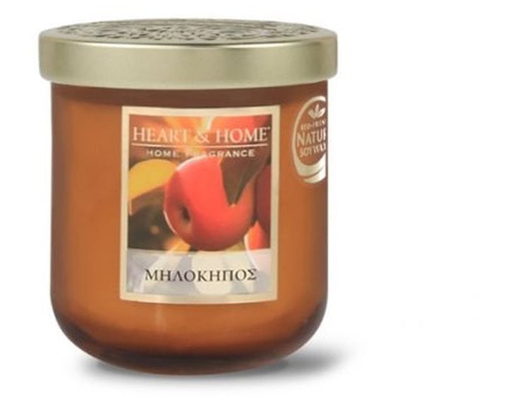 Κερί Αρωματικό Heart & Home Μηλόκηπος 110g