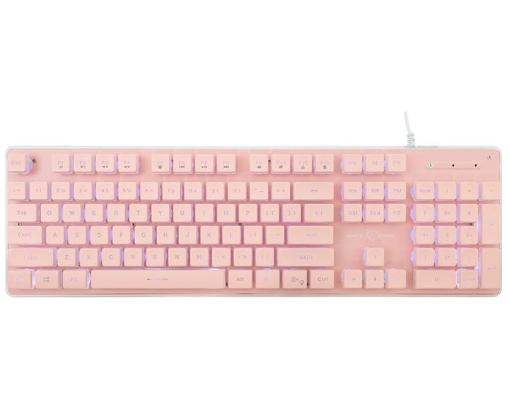 WHITE SHARK LED KEYBOARD GK-003441 TACHI US LAYOUT PINK