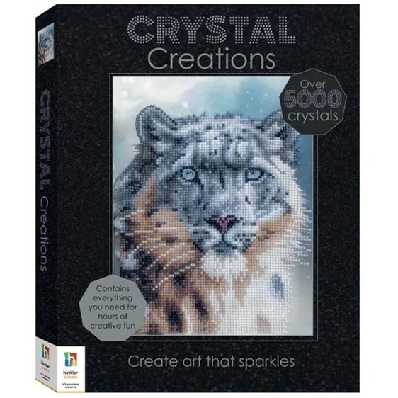 Crystal Creations: Wild Snow Leopard
