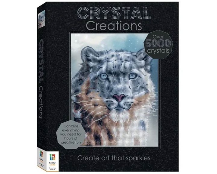 Crystal Creations: Wild Snow Leopard