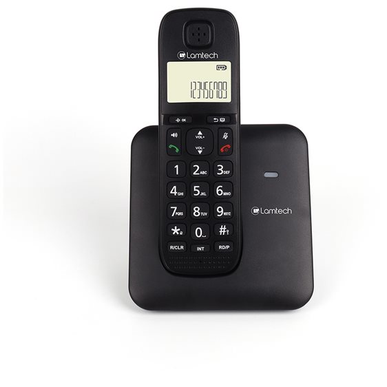 LAMTECH CORDLESS PHONE SYSTEM BLACK