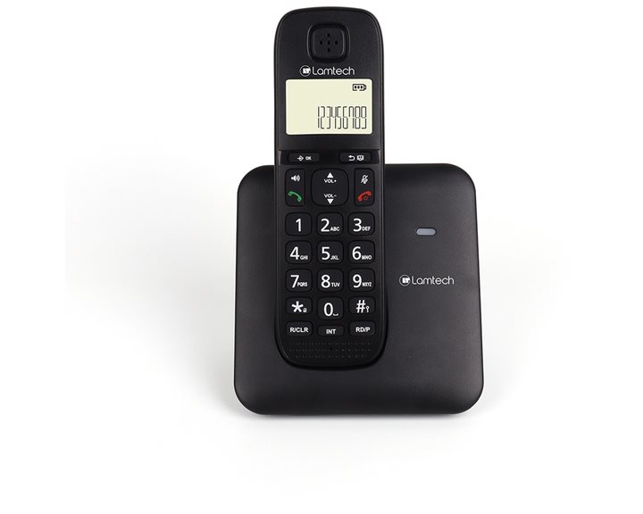 LAMTECH CORDLESS PHONE SYSTEM BLACK