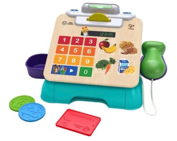Hape Kids II Ξύλινο Magic Touch Ταμειακή Μηχανή (800914G53)