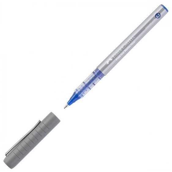 Στυλό Faber-Castell  Rollerball 0.7mm με Μπλε Μελάνι Free Ink Roller Fine 348151