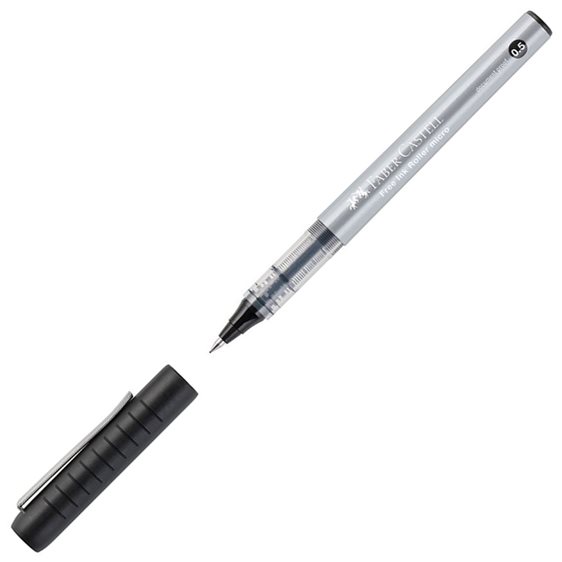 Στυλό Faber-Castell  Rollerball 0.5mm με Μαύρο Μελάνι Free Ink Roller Micro 348502