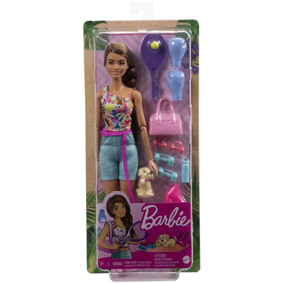 Mattel Barbie Wellness - Ημέρα Ομορφιάς Doll - Workout GKH73 / HKT91