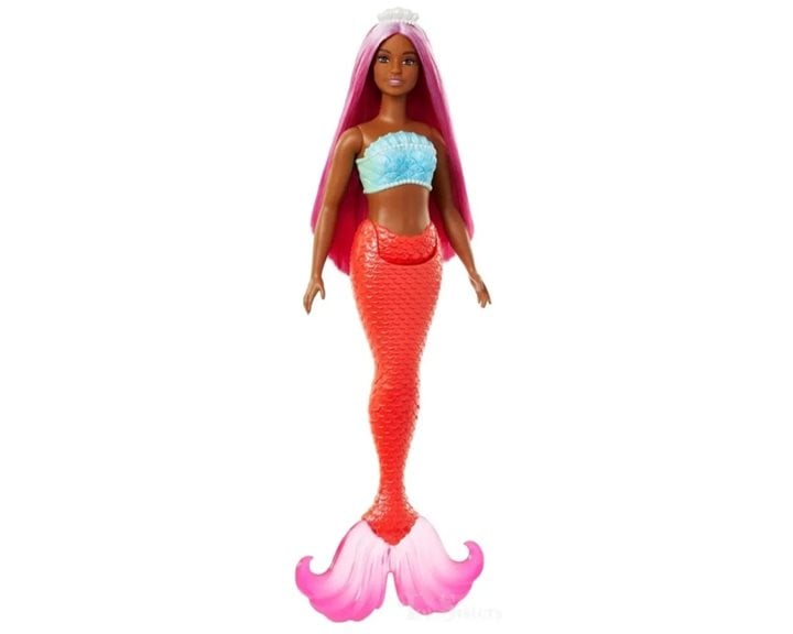 Mattel Barbie - Dreamtopia Barbie Γοργόνα Πορτοκαλί HRR02 / HRR04