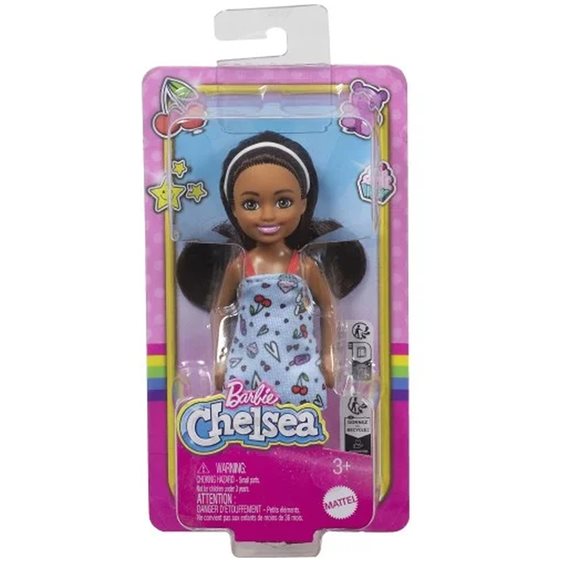 Mattel Barbie Chelsea & Φιλες Chelsea Doll Chelsea Κούκλα Καστανά Μαλλιά Γαλάζιο Φόρεμα DWJ33 / HXM97