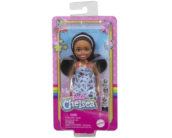 Mattel Barbie Chelsea & Φιλες Chelsea Doll Chelsea Κούκλα Καστανά Μαλλιά Γαλάζιο Φόρεμα DWJ33 / HXM97