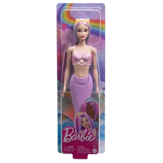 Mattel Barbie - Dreamtopia Barbie Γοργόνα Μώβ HRR02 / HRR06