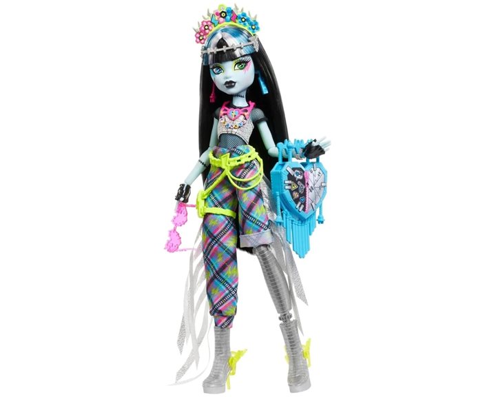 Mattel Monster High Frankie Stein Κούκλα Με Glam Monster Φεστιβάλ Στολή HXH79