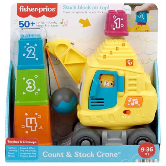Fisher-Price Εκπαιδευτικός Γερανός Με Κύβους HWY62