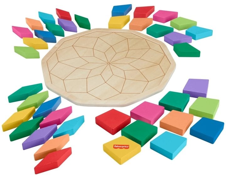 Mattel Fisher-Price Ξύλινο Παζλ Μάνταλα 41 Τεμάχια HXT94
