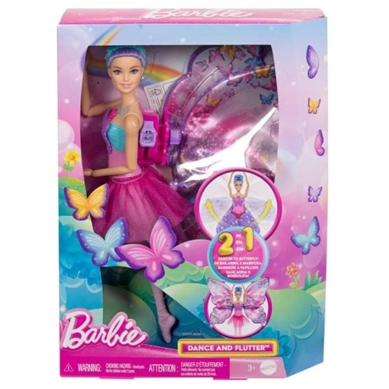 Mattel Barbie Dance And Flutter Doll Κούκλα HXJ10