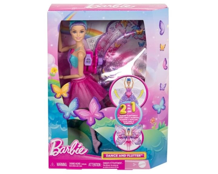 Mattel Barbie Dance And Flutter Doll Κούκλα HXJ10