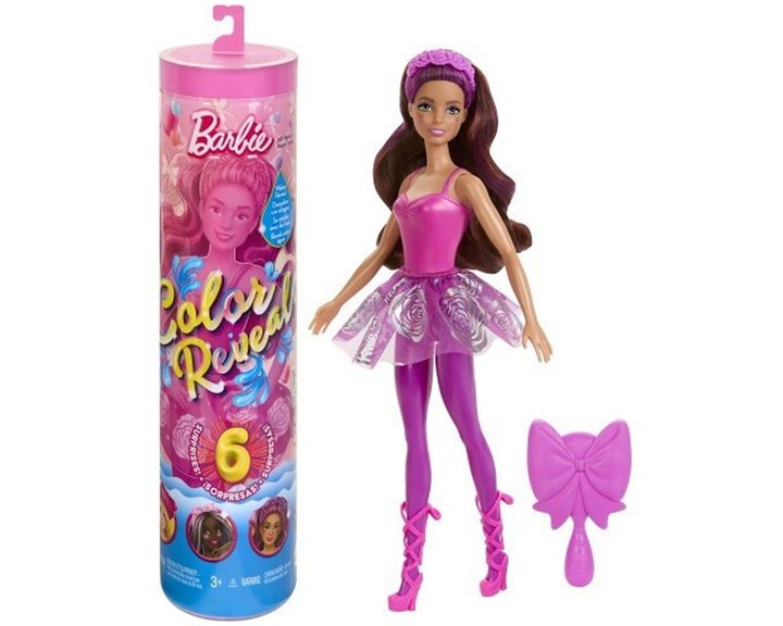 Mattel Barbie Color Reveal Κούκλα Μπαλαρίνα Με 6 Εκπλήξεις Κούκλα HRK17