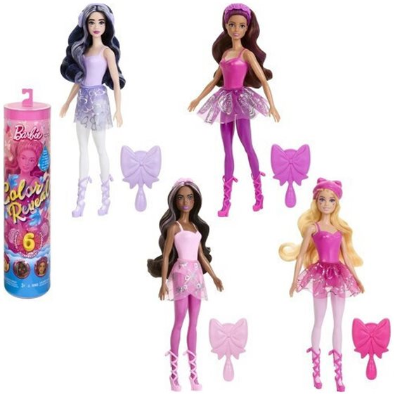Mattel Barbie Color Reveal Κούκλα Μπαλαρίνα Με 6 Εκπλήξεις Κούκλα HRK17