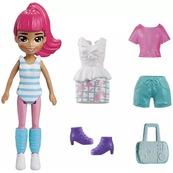 Mattel Polly Pocket Κούκλα Με Αξεσουάρ Μόδας Mini Pack 1 - Margot Fashion HNF50 / HRD59
