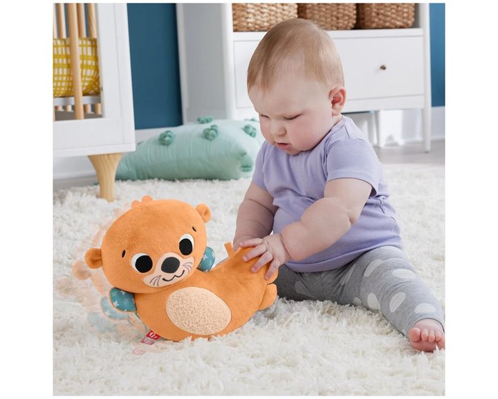 Mattel Fisher-Price Βίδρα Με Κίνηση Και Μαλακό Βιβλιαράκι Λούτρινο Παιχνίδι HXG96