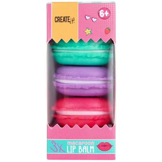 Creatit! Candy Lip Balm Macaron σετ 3τμχ 84844