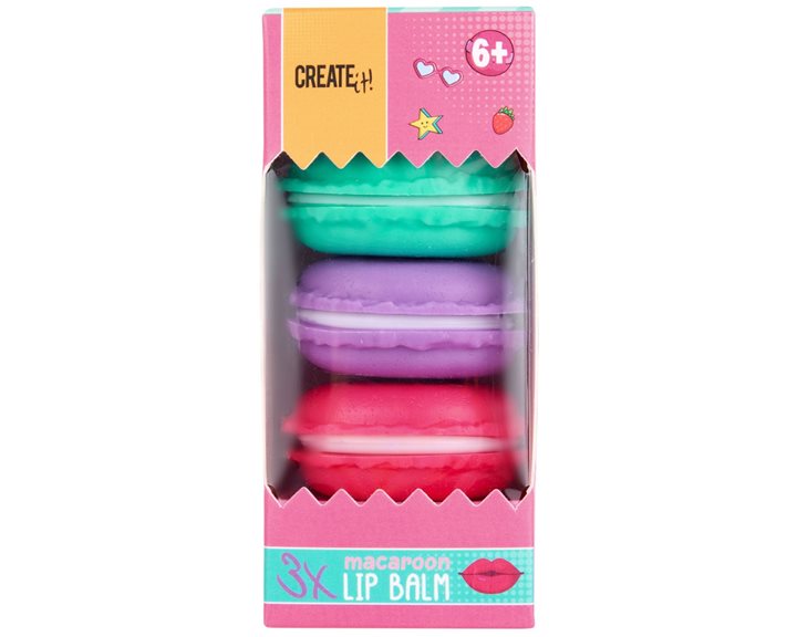 Creatit! Candy Lip Balm Macaron σετ 3τμχ 84844