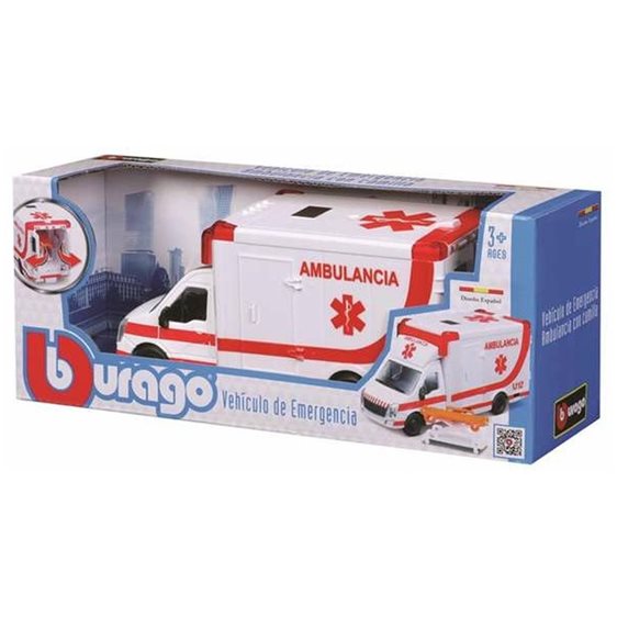 Bburago Municipal Vehicles Ambulance With Stretcher