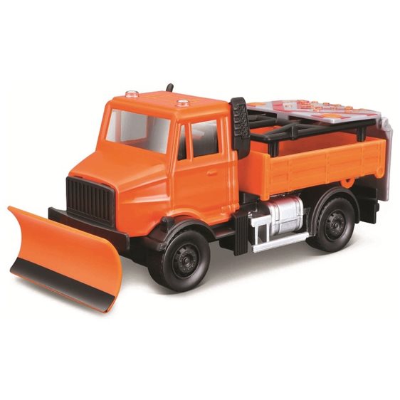 Bburago Municipal Vehicles Road Security With Signal Board