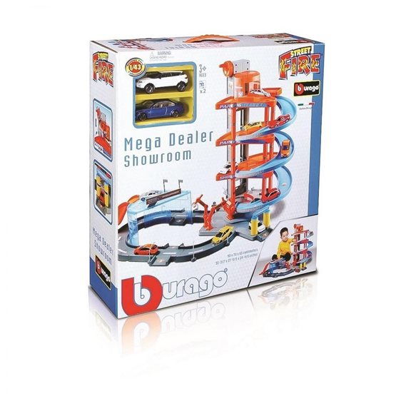 Bburago Street Fire Mega Dealer Showroom 1/43