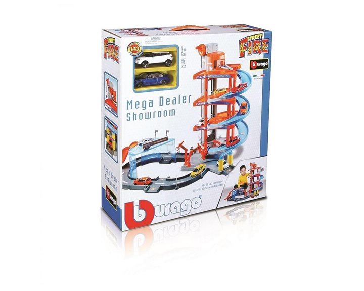 Bburago Street Fire Mega Dealer Showroom 1/43