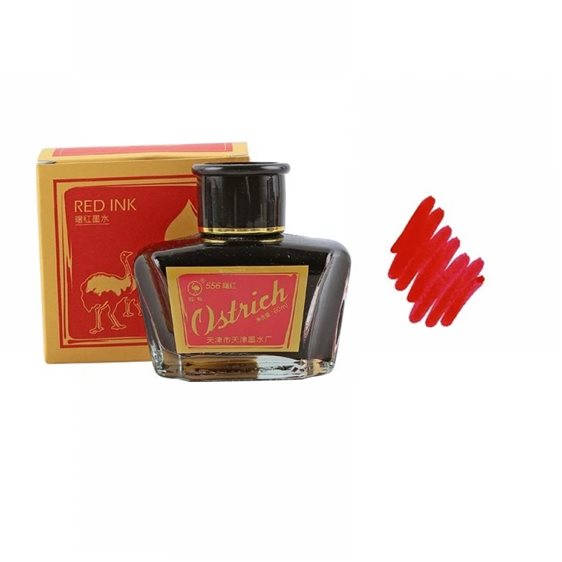 OSTRICH 60ml ΜΕΛΑΝΙ ΚΑΛΛΙΓΡΑΦΙΑΣ KOKKINO
