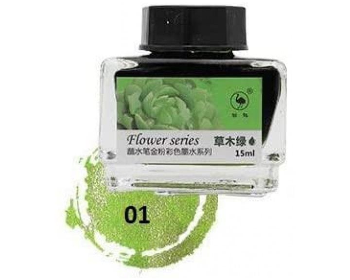 OSTRICH 15ml ΜΕΛΑΝΙ ΚΑΛΛΙΓΡΑΦΙΑΣ FLOWER SERIES