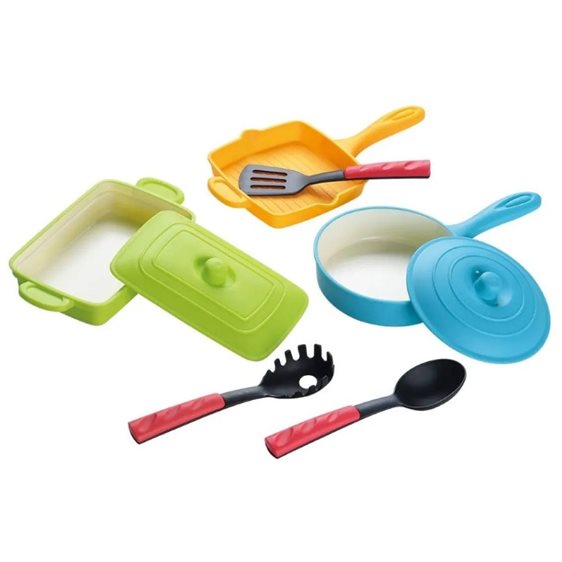 Playgo Σετ Κουζινικών Casserole & Grill Pan 8Τμχ (3705)