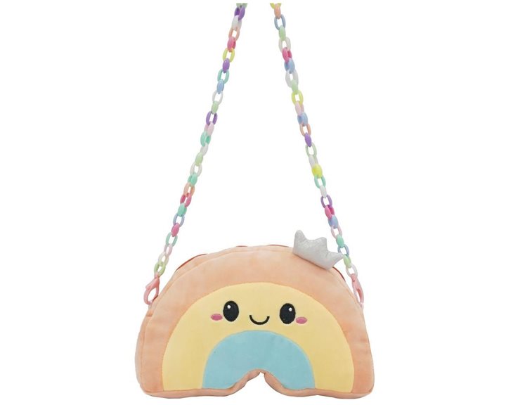Λούτρινη Τσάντα Ώμου 22.5εκ Rainbow Squishcuties 000622765