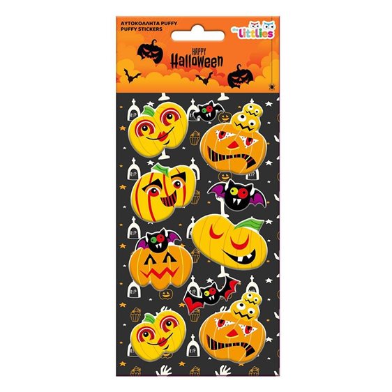 Αυτοκόλλητα Halloween 10x22εκ Puffy 12σχ 000647063