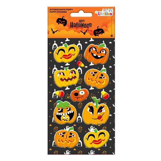 Αυτοκόλλητα Halloween 10x22εκ Puffy 12σχ 000647063