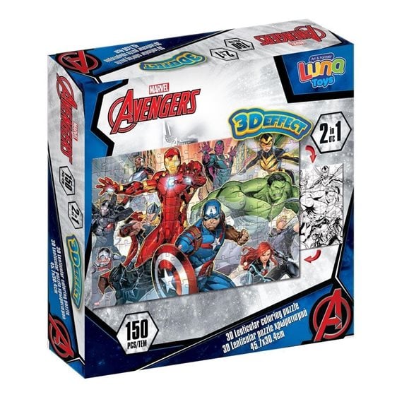 Puzzle Lenticular 150τμχ 45.7χ30.4εκ Avengers 000506191