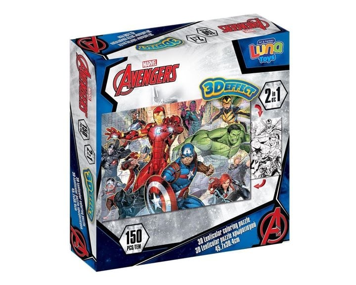 Puzzle Lenticular 150τμχ 45.7χ30.4εκ Avengers 000506191