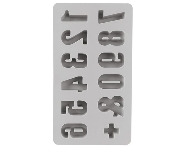 Καλούπι Σιλικόνης 12 σχέδια Number 14,5χ26χ2,5εκ.