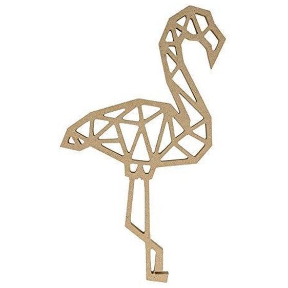 Mdf Origami Φλαμίνγκο 25εκ.