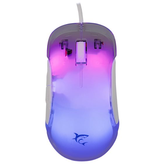 WHITE SHARK RGB WIRED GAMING MOUSE GM-5017 12800 DPI WHITE
