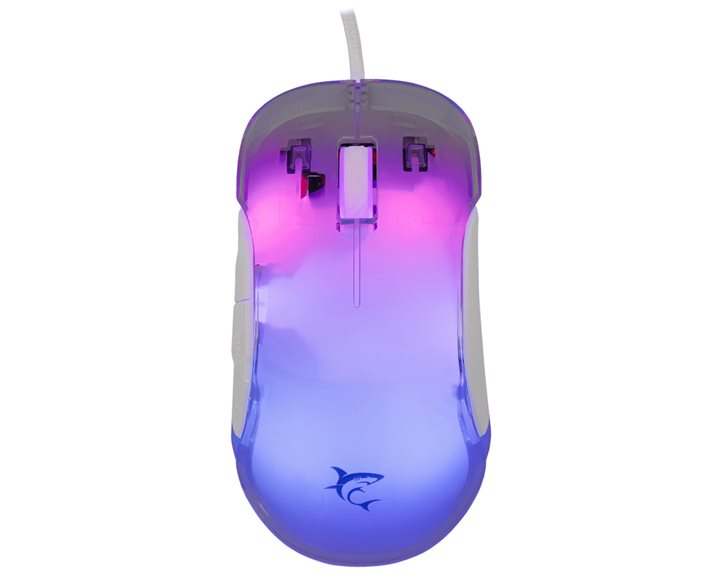 WHITE SHARK RGB WIRED GAMING MOUSE GM-5017 12800 DPI WHITE