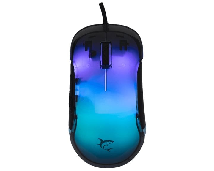 WHITE SHARK RGB WIRED GAMING MOUSE GM-5017 12800 DPI BLACK