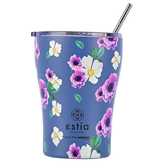 Estia Θερμός Coffee Mug Garden Blue 350Ml