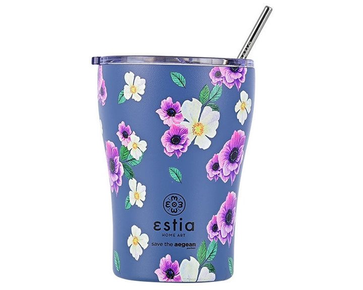 Estia Θερμός Coffee Mug Garden Blue 350Ml
